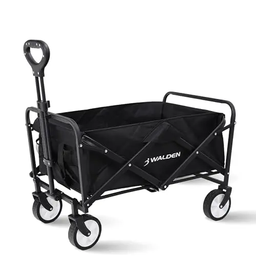 Klappbarer Bollerwagen für Strand, Sport, Einkauf und Camping - große Kapazität und stabile Tragbarkeit
