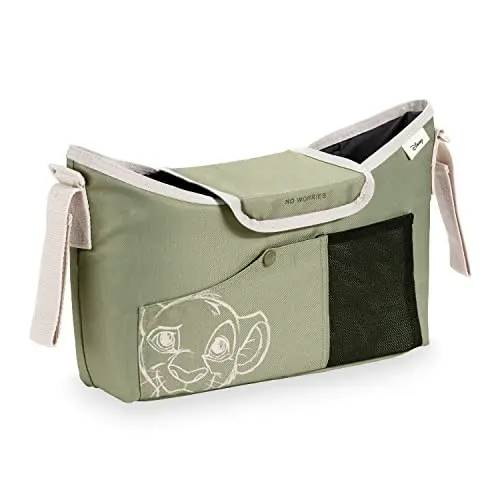 Hauck Disney Simba Kinderwagen Organizer - Großer Bag mit Getränkehalter, Reißverschlusstasche & Netztasche