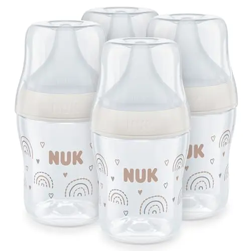 NUK Perfect Match Babyflaschenset | Ab 0 Monate | 150 ml | BPA-frei | 4 Stück