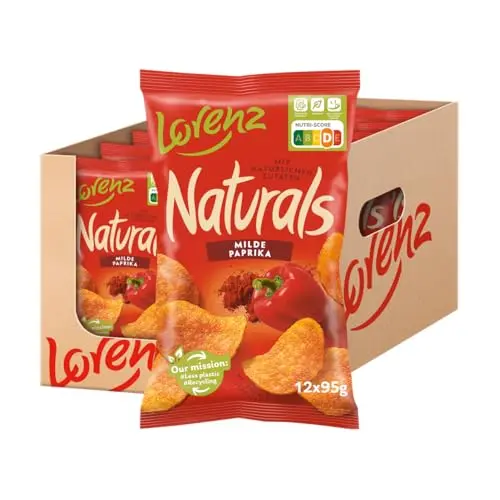 Lorenz Snack World Naturals Milde Paprika 12er Pack - 12 x 95 g