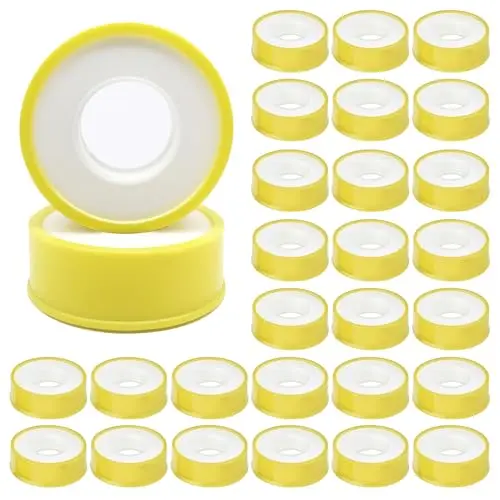 Vegena PTFE Dichtband 30 Rollen, Teflon-Gewebeband 12mm x 12m