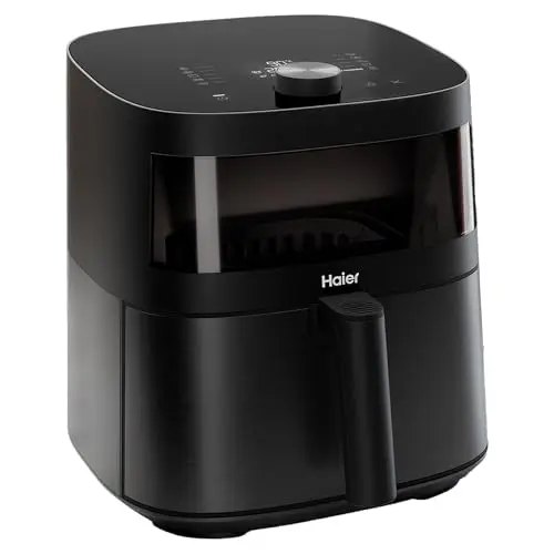 Haier Heißluftfritteuse mit 7 Litern I 9 Programme I 1700W I Spülmaschinenfest