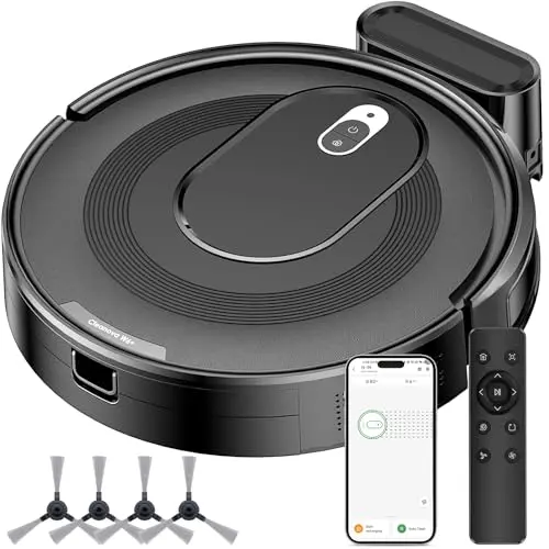 Vexilar Saugroboter, 2800 Pa, 720 ml Behälter, 120 Min Laufzeit, App & Fernsteuerung, ideal für Tierhaare