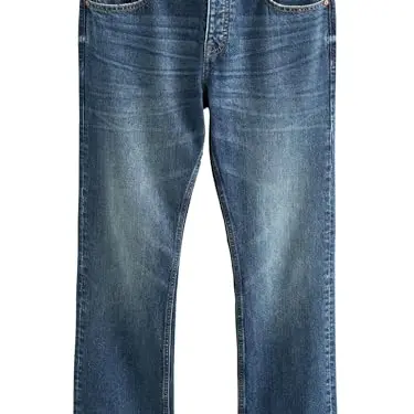 NEXT Herren Jeans aus Baumwolle, Relaxed-Fit, Blau, Vintage, W40/L31
