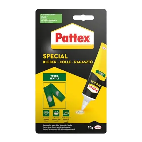 Pattex Spezialkleber Textil, wasch- & bügelbeständig, 20g