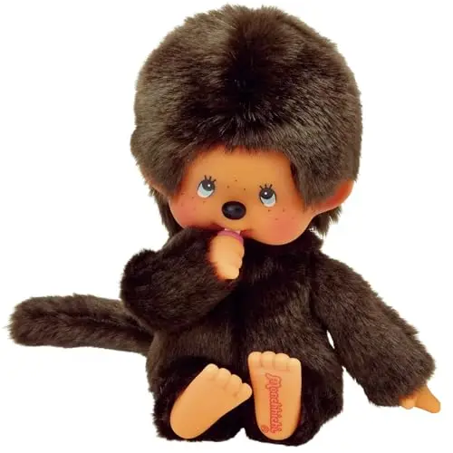 Monchhichi Kuscheltier 20 cm - Ikonisches Affenkuscheltier der 80er Jahre - Superweich, Spielzeug für Kinder ab 2 Jahren