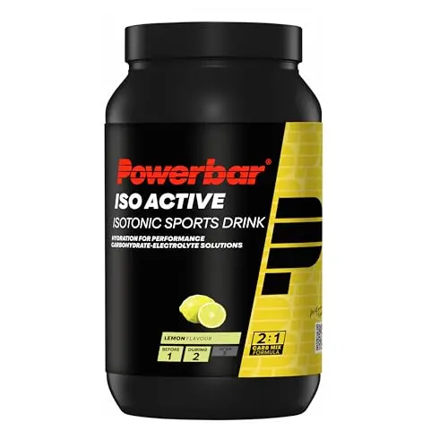 Powerbar Isoactive Zitronenisotonisches Sportgetränk 1320g mit Elektrolyten