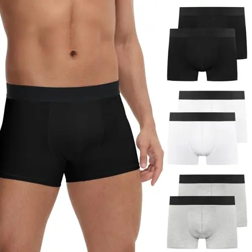 FALARY Boxershorts Herren 6er Pack Retroshorts Baumwolle in Mehrfarbig, Größe XL