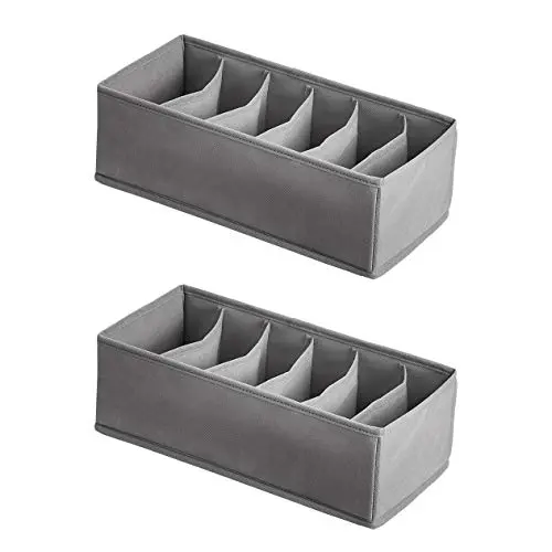 Amazon Basics BH- und Unterwäschen-Organizer, Doppelpack, Grau
