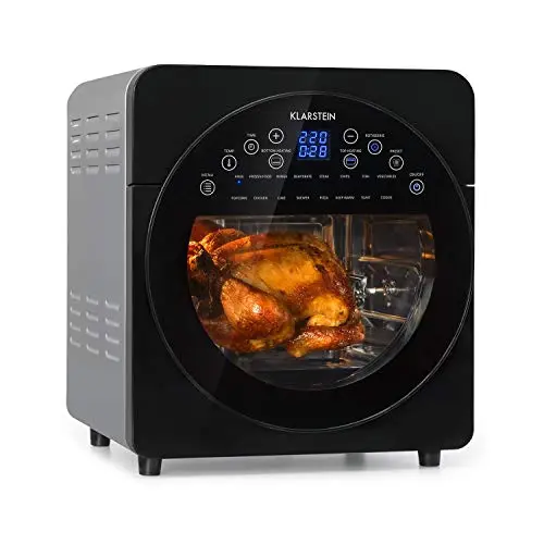 Klarstein AeroVital Heißluftfritteuse 14L - 1700 W, 16 Programme, 60 min Timer, Cool Touch