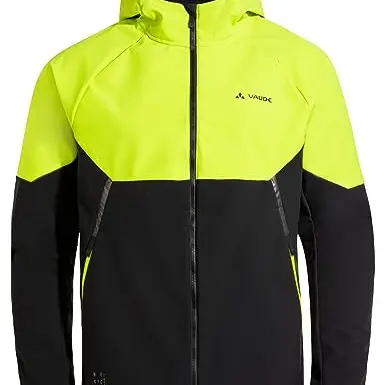 VAUDE Qimsa Softshelljacke für Herren – Wasserdicht & atmungsaktiv, ideal zum Radfahren im Herbst & Winter, Gelb, Größe M