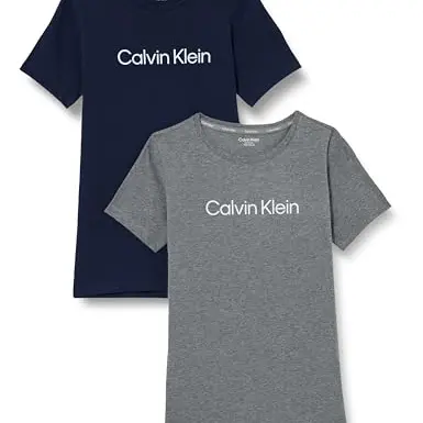 Calvin Klein Jeans Langarm T-Shirt für Mädchen, Grau, 12-14 Jahre