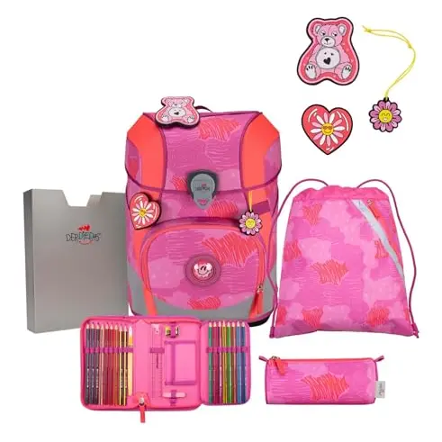 DerDieDas ErgoFlex Tiny Schulranzenset Roses