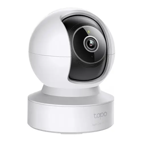 Tapo C232 360° WLAN-Überwachungskamera, 3K, Bewegungsverfolgung, Nachtsicht, Zwei-Wege-Audio, kompatibel mit Alexa & Google Assistant