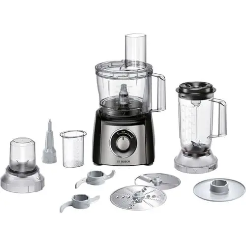 Bosch MCM3501M Küchenmaschine MultiTalent 3, 800 Watt, Schwarz