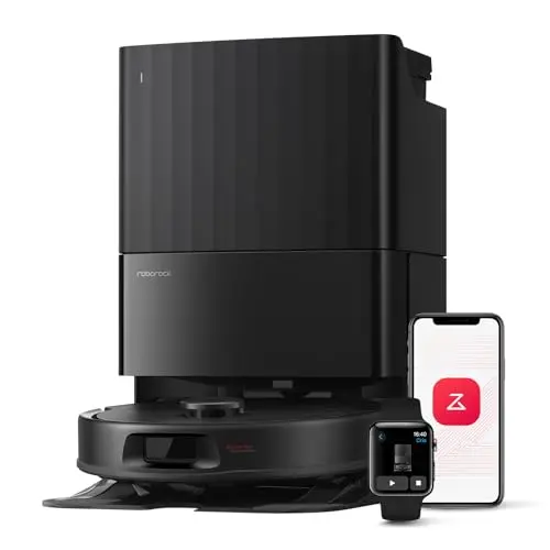 Roborock Qrevo Saugroboter mit Wischfunktion & Hindernisvermeidung, 8000Pa, WLAN, Schwarz