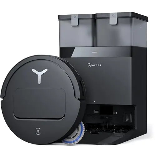 ECOVACS DEEBOT T50 PRO Saugroboter mit Wischfunktion, Seitenbürste und Auto-Reinigungslösung