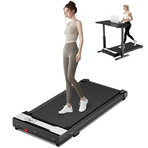 Walking Pad Laufband für Zuhause - Tragbares Mini Laufband für Home Office 1-6 km/h