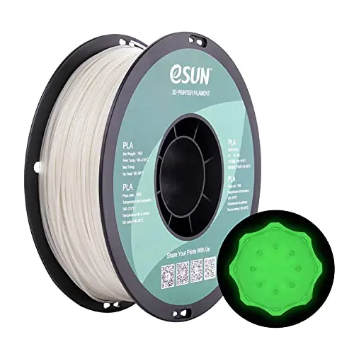 eSUN PLA Leuchtendes 3D Drucker Filament, Grün, 1 kg