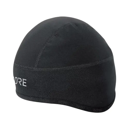 GOREWEAR C3 Windstopper Helm Kappe, Schwarz, 54-58