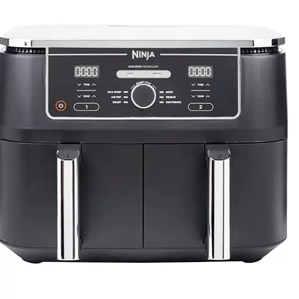 Ninja Foodi MAX Dual Zone Heißluftfritteuse 9,5L, 6-in-1, Schwarz