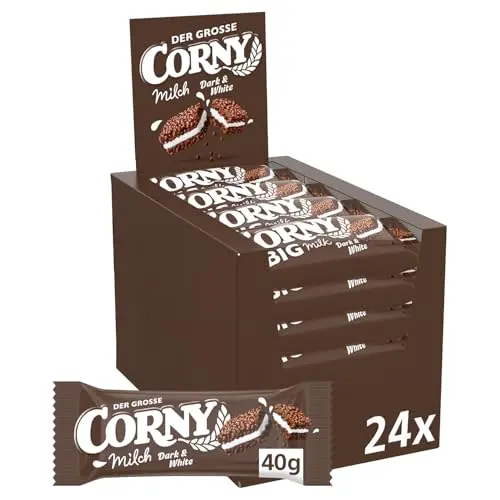 Corny Müsliriegel Milch Dark & White, 24 x 40 g