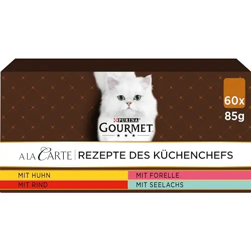 Gourmet A la Carte Katzenfutter Sorten-Mix, 60 x 85g