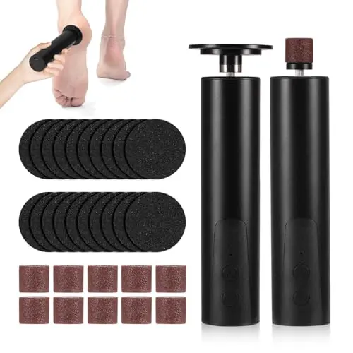 Elektrischer Hornhautentferner, USB-aufladbar, wasserdicht, Pediküre-Set für rissige Fersen und Fußpflege