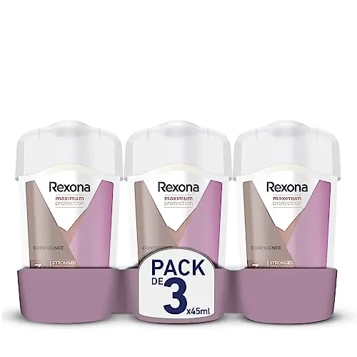 Rexona Confidence Deostick 3er Pack, 96H Schutz, 45 ml