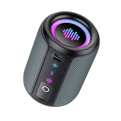 Tiksounds Bluetooth Lautsprecher, 15W Bass, 12 Stunden Akku, IPX7 wasserdicht, für Outdoor und Partys
