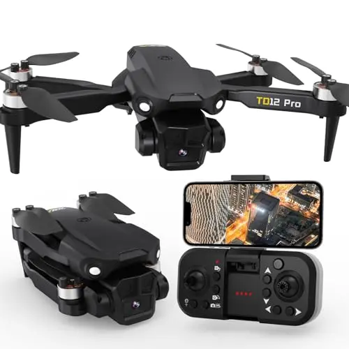 Toladrone Faltbare Mini Drohne mit 4K-Kamera, APP-Steuerung und Tragetasche, ideal für Anfänger