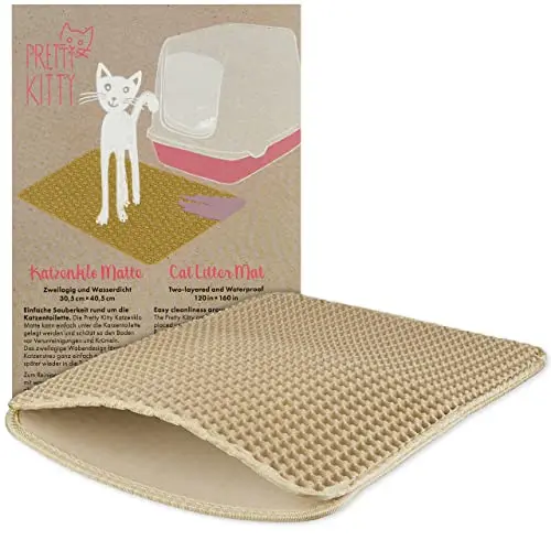 Pretty Kitty Katzenklo Matte Beige 30x40cm - Sauberkeit für Ihre Katze