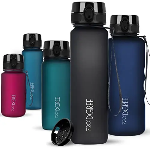 720°DGREE 1l Sporttrinkflasche 'uberBottle' - BPA-frei, leicht und wiederverwendbar für Uni, Fitness und Outdoor