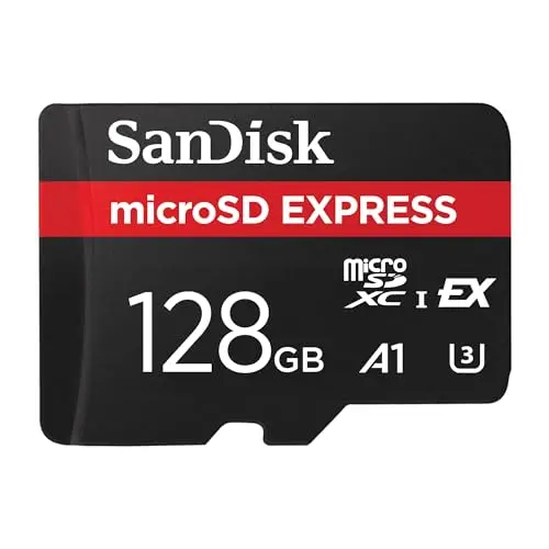 SanDisk microSD Express 128 GB - Ideal für 4K UHD & RAW-Bildaufnahmen