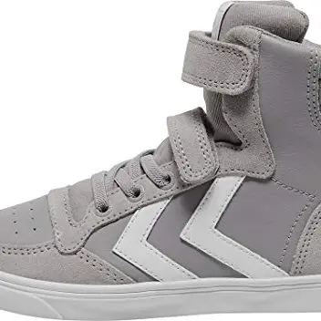 Hummel Kids Slimmer Stadil High Jr Sneakers, Alloy, Size 39 EU