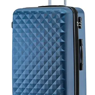 BEIBYE Hartschalen Reisekoffer Set in Blau - Zwillingsrollen (M-L-XL)