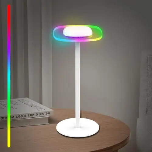 ERAY Kabellose Dimmbare Tischlampe LED Akku Leuchte mit RGB & Touch Control für Indoor und Outdoor (1 Stück)