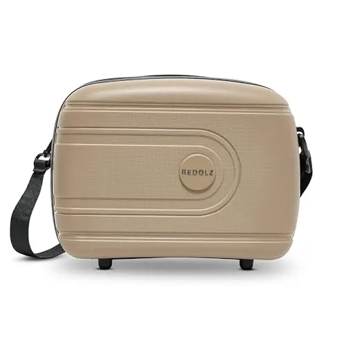 REDOLZ Hartschalen Kosmetik-Koffer | Stabiles Beauty-Case | 34 x 17 x 27 cm