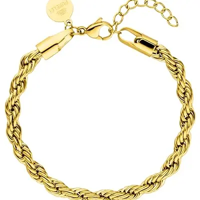 Purelei Vintage Armband Gold – Elegantes Damenarmband mit Plättchen