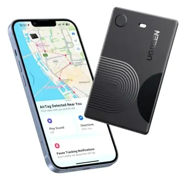 UGREEN FineTrack Slim Bluetooth Tracker kompatibel mit Apple Find My – Geldbörsen- und Reisezubehör Finder, 7 Jahre Batterielaufzeit, 100dB Piepton (1 Stück)