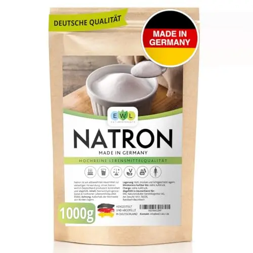 EWL Natron Pulver 1kg - Hochreine Lebensmittelqualität, Deutsche Herstellung