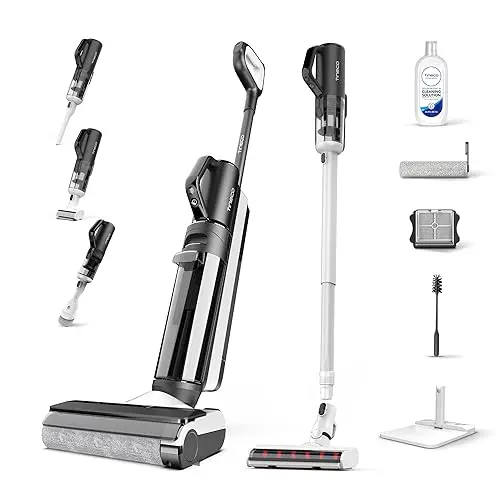 Tineco Floor One S5 Combo Power KIT - Smart Nass- und Trockensauger für Tierhaare und harte Böden, mit LED Display und Wi-Fi