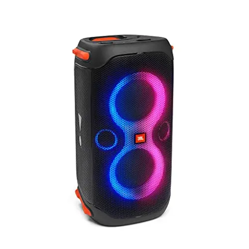 JBL PartyBox 110 - Tragbarer Bluetooth Party-Lautsprecher mit Lichteffekten - Spritzwassergeschützt