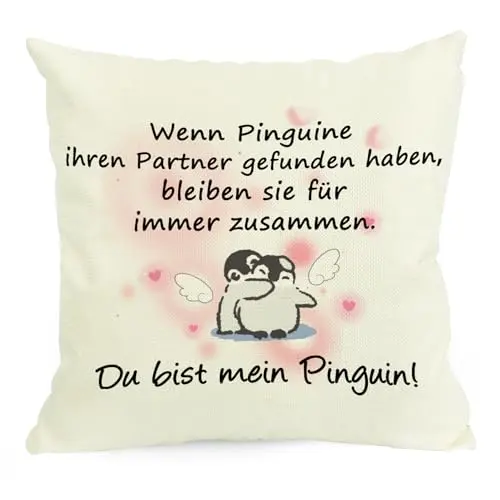 Geschenke für Paare: Kissenbezug für Frauen, Hochzeitstag oder Valentinstag