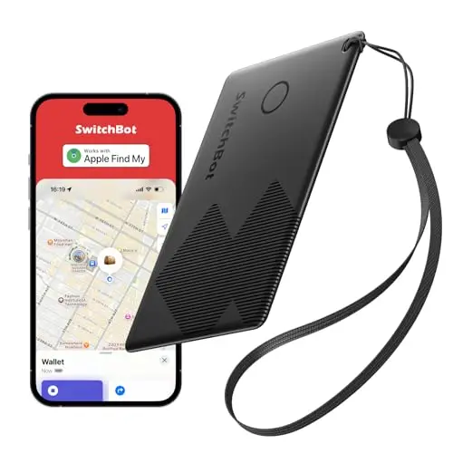 SwitchBot Wallet Tracker – Smart Karte kompatibel mit Apple Find My, bis zu 3 Jahre Batterielaufzeit, wasserdicht IP67