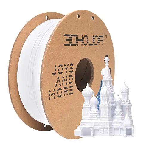 3DHoJor PLA+ Filament 1,75 mm, kühles Weiß, 1 kg