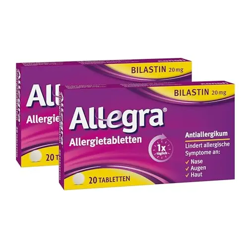 Allegra Allergietabletten 2x20 Stk | 24 Std wirksam bei Allergien