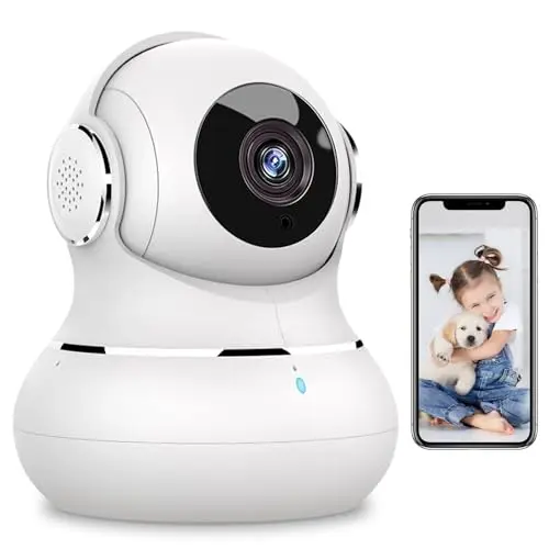 litokam Little Elf 2K Überwachungskamera für Innen, Babyphone mit 2-Wege-Audio, Nachtsicht und App, Alexa-kompatibel