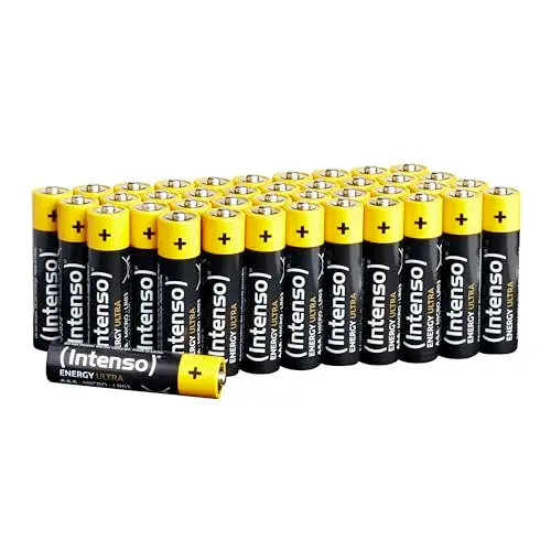 Intenso AAA LR03 Batterien, Gelb-Schwarz, 40er Pack