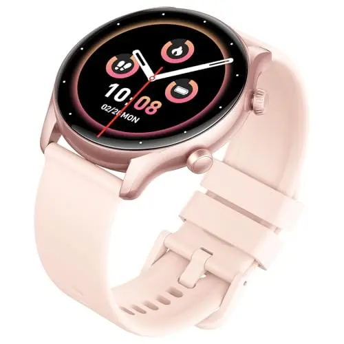 Smartwatch für Damen und Herren mit Telefonfunktion, 1.39" HD-Display, 100+ Sportmodi, IP68 wasserdicht, für iOS und Android (Helles Rosa)